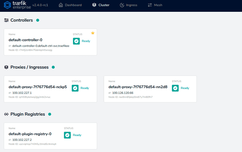 Traefik Enterprise 2.4 webUI