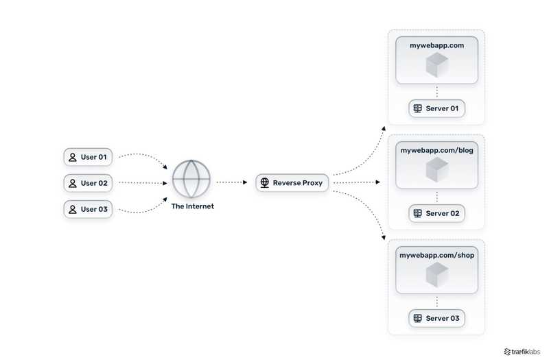 reverse proxy in multi-server architecture